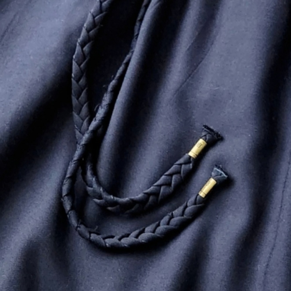 Tommy Hilfiger Navy Blue Pull-On Skirt With Braided Tie Belt, Size Small - Picture 12 of 16